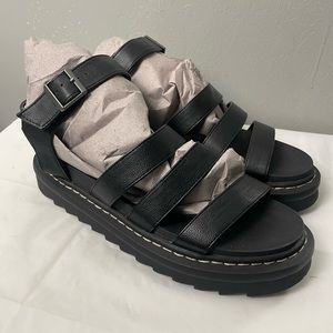 Sincerely Jules Darling Platform Chunky Sandals Color Black SZ 9.5